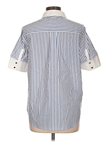 Universal Standard Short Sleeve Button-Down Shirt (view 2)