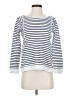 T by Talbots Stripes White Pullover Sweater Size S - photo 1