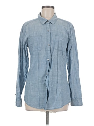 Free People Long Sleeve Button-Down Shirt (view 1)