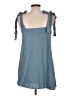 Things Between Solid Blue Casual Dress Size L - photo 2