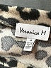 Veronica M. Animal Print Silver Long Sleeve Blouse Size M - photo 7