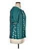 Daniel Rainn 100% Rayon Teal Short Sleeve Blouse Size XL - photo 4