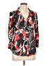 Peter Nygard Red Long Sleeve Blouse Size L - photo 1