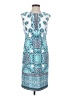 Studio One Print Blue Cocktail Dress Size 4 - photo 1
