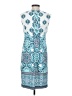 Studio One Print Blue Cocktail Dress Size 4 - photo 2