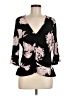 Candie's Black 3/4 Sleeve Blouse Size L - photo 1