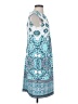 Studio One Print Blue Cocktail Dress Size 4 - photo 4
