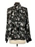Covington 100% Polyester Print Black Long Sleeve Blouse Size L - photo 2