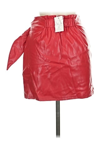 idem ditto Faux Leather Skirt (view 2)