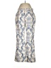 Ann Taylor 100% Cotton Paisley Blue Casual Pants Size 8 - photo 1