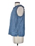 J.Crew 100% Cotton Blue Sleeveless Blouse Size S - photo 5