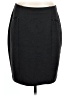 Alfani Solid Black Gray Casual Skirt Size 12 - photo 1