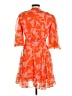Taylor 100% Polyester Orange Casual Dress Size 6 - photo 2