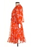 Taylor 100% Polyester Orange Casual Dress Size 6 - photo 5