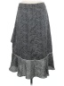 Lucy Paris 100% Polyester Paisley Gray Casual Skirt Size M - photo 2