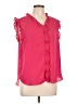 T Tahari 100% Polyester Pink Sleeveless Blouse Size L - photo 1