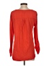 Merona 100% Rayon Orange Long Sleeve Blouse Size S - photo 2