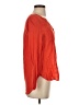 Merona 100% Rayon Orange Long Sleeve Blouse Size S - photo 4