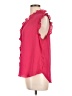 T Tahari 100% Polyester Pink Sleeveless Blouse Size L - photo 5