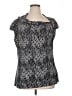 Worthington Black Short Sleeve Blouse Size 1X - photo 1