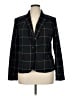 Merona Plaid Black Blazer Size 16 - photo 1