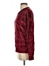 Zara W&B Collection Print Burgundy Pullover Sweater Size S - photo 5