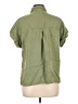 Sanctuary 100% Lyocell Green Short Sleeve Button-Down Shirt Size L - photo 2