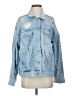 Free People 100% Cotton Stars Blue Denim Jacket Size S - photo 1