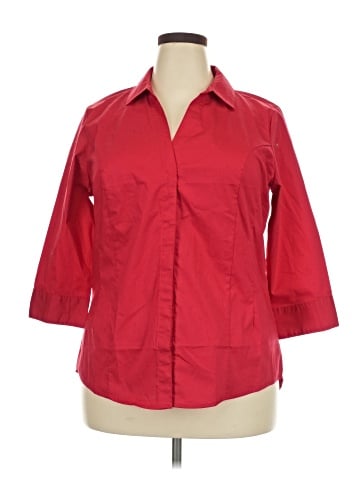 Riders by Lee 3/4 Sleeve Button-Down Shirt (view 1)