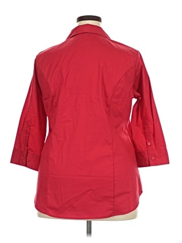 Riders by Lee 3/4 Sleeve Button-Down Shirt (view 2)