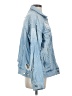 Free People 100% Cotton Stars Blue Denim Jacket Size S - photo 4