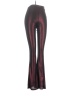 Lux Metallic Burgundy Casual Pants Size S - photo 1