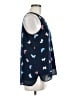Gap Outlet 100% Polyester Blue Sleeveless Blouse Size M - photo 4