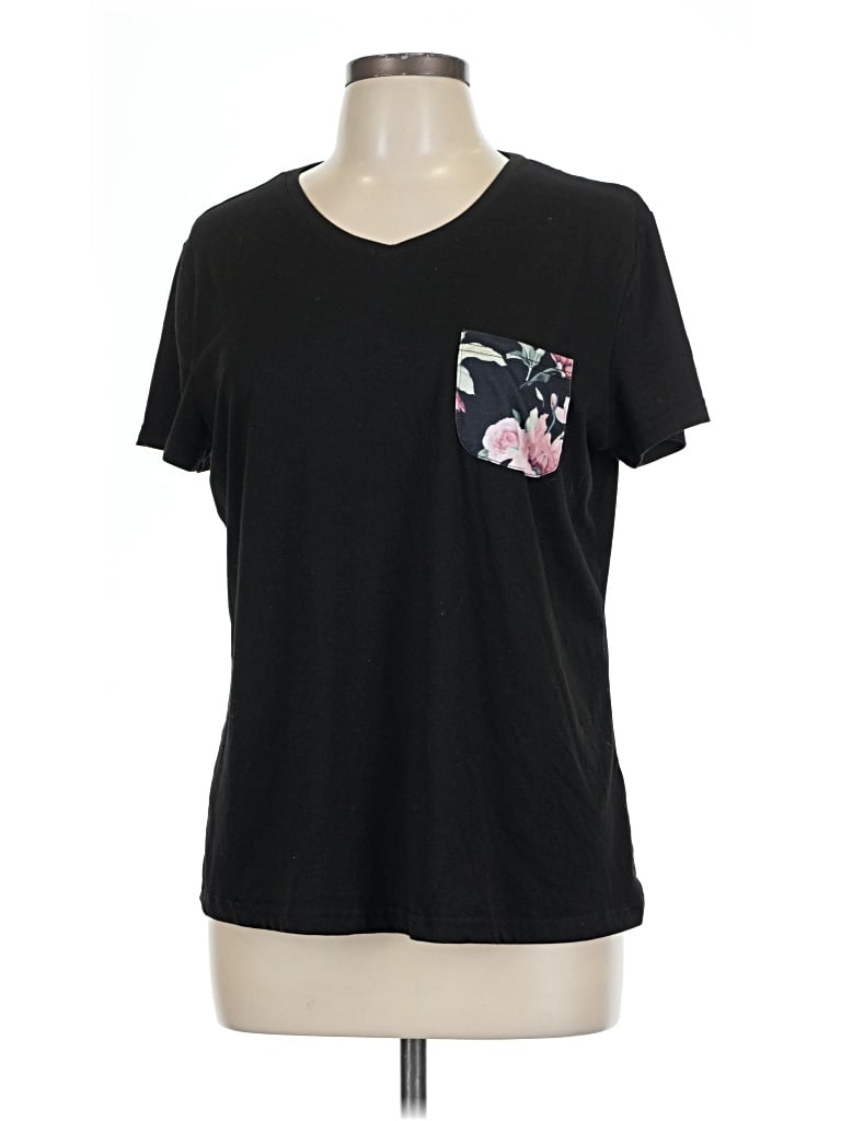 Pre-owned Ekouaer Short Sleeve T-shirt In Black