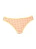 Caroline Constas Checkered-gingham Yellow Swimsuit Bottoms Size M - photo 2