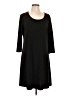 Chico's Solid Black Casual Dress Size Lg (2) - photo 1