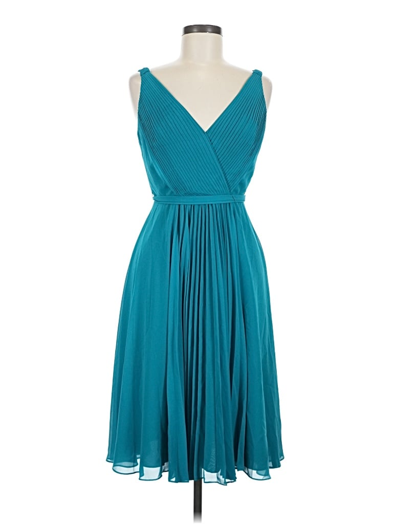 Pre-owned David's Bridal Cocktail Dress In Teal