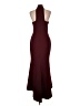 Aqua 100% Polyester Burgundy Cocktail Dress Size 10 - photo 2