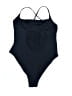 H&M Chevron-herringbone Blue One Piece Swimsuit Size 12 - photo 2