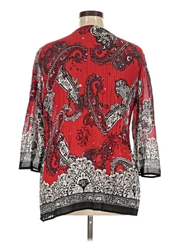 Roz & Ali 3/4 Sleeve Blouse (view 2)