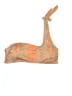 Beach Bay Paisley Orange Swimsuit Top Size L - photo 1