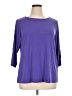 Investments Purple 3/4 Sleeve Top Size 1X - photo 1