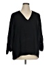 Valerie Stevens Black 3/4 Sleeve Blouse Size XL - photo 1