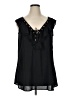Ashley Stewart 100% Polyester Black Sleeveless Blouse Size 14 Plus - photo 1
