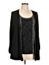 I.N. Studio Black Cardigan Size L - photo 1