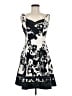 Nine West Graphic Black Cocktail Dress Size 8 (petite) - photo 1