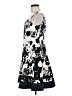 Nine West Graphic Black Cocktail Dress Size 8 (petite) - photo 5
