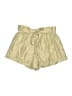 Twenty8Twelve 100% Acetate Metallic Gold Shorts Size 8 - photo 1