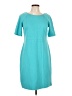 Talbots Solid Teal Casual Dress Size 10 Petite - photo 1