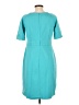 Talbots Solid Teal Casual Dress Size 10 Petite - photo 2